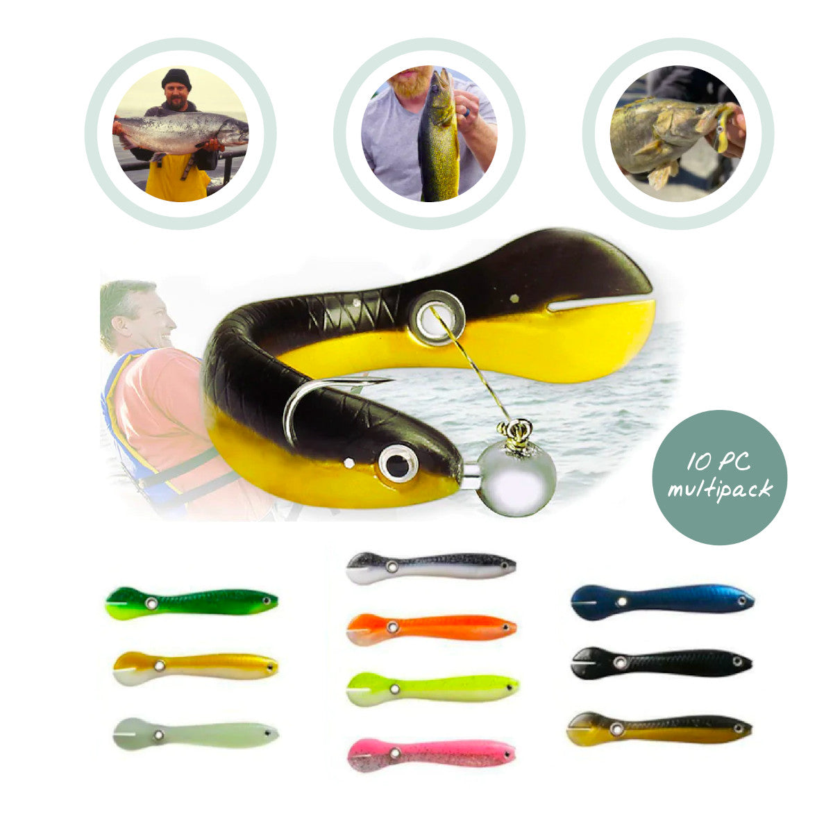 Catch of the day ™ Bionic fishing lure (10pc) – trekore